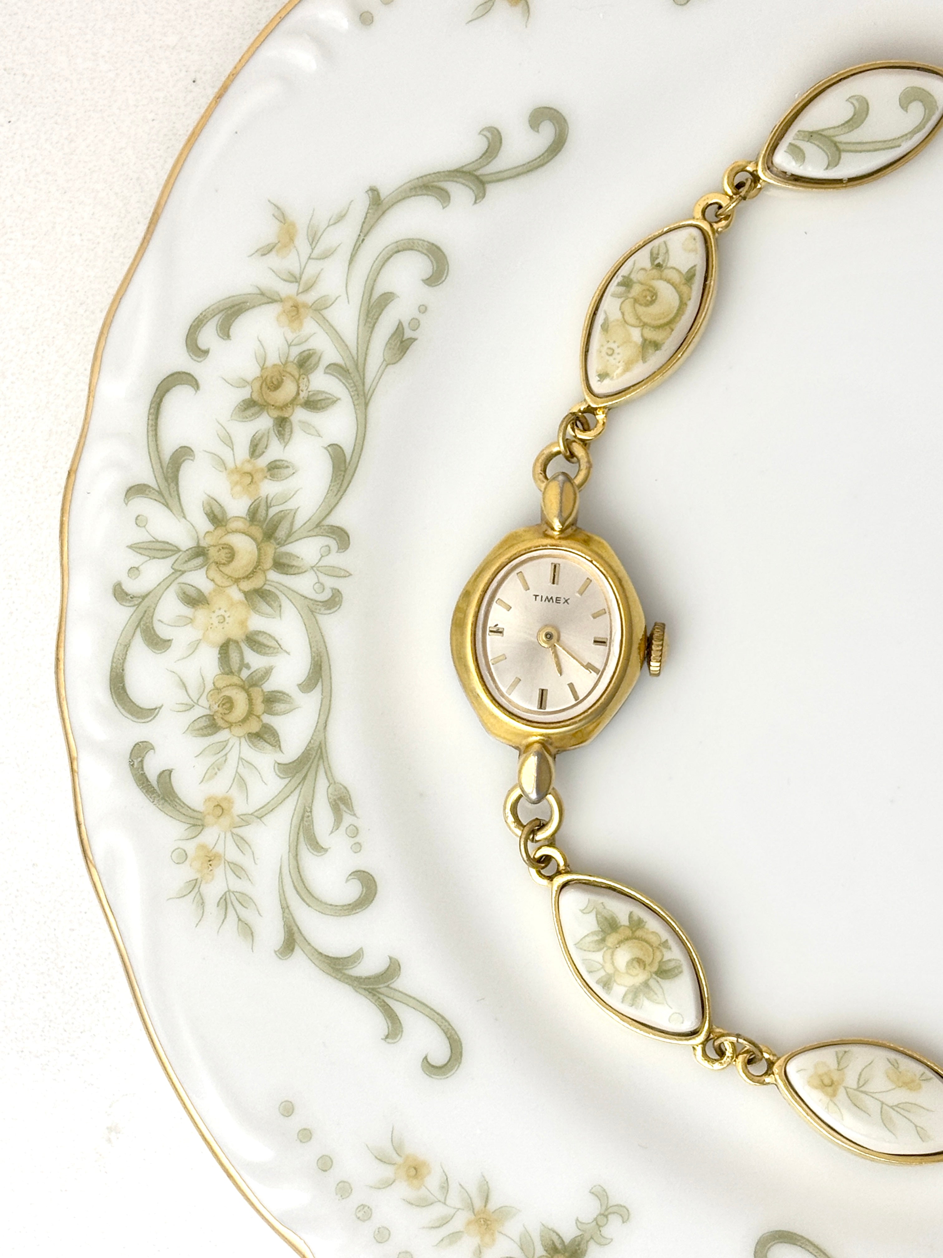 Antique Timex manual watch with Rose Crest Norleans China