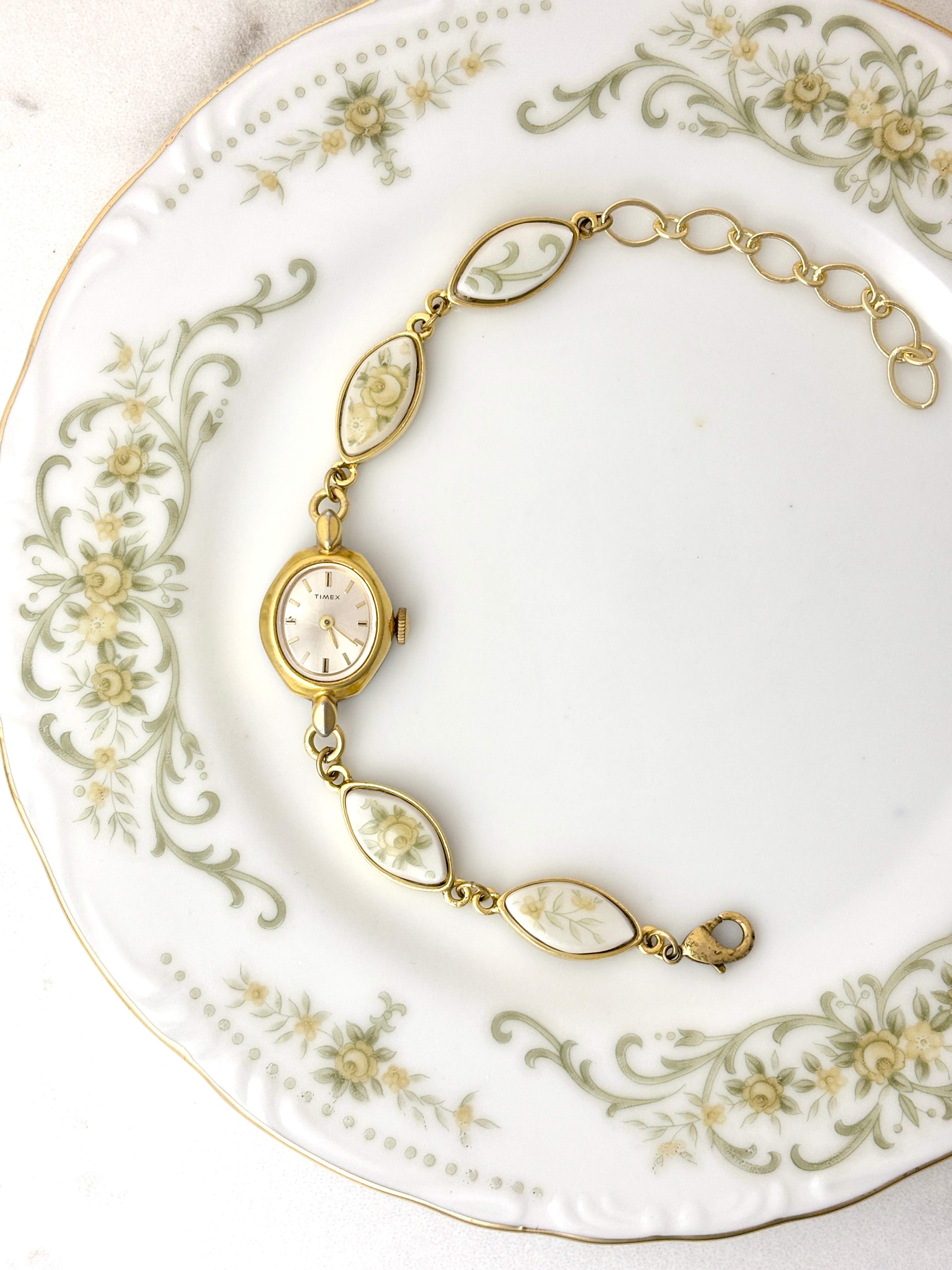 Antique Timex manual watch with Rose Crest Norleans China